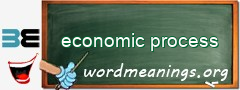 WordMeaning blackboard for economic process